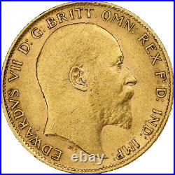 #1047121 Great Britain, Edward VII, 1/2 Sovereign, 1907, Gold, AU, KM804
