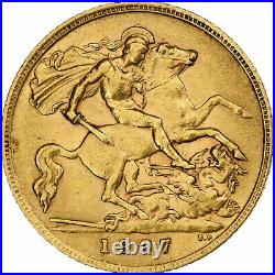 #1047121 Great Britain, Edward VII, 1/2 Sovereign, 1907, Gold, AU, KM804