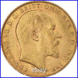 #1112763 Coin, Great Britain, Edward VII, Sovereign, 1908, AU, Gold, KM805