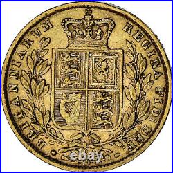 #1113105 GREAT BRITAIN, Sovereign, 1872, KM #736.2, EF, Gold, 7.97