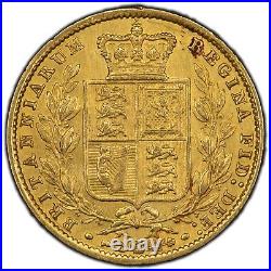 1861 Great Britain Sovereign Gold Coin Cleaned