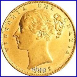 1862 Gold Sovereign, Great Britain, Scarce Date