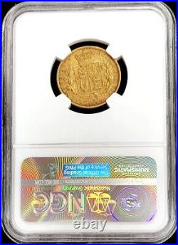 1864 Gold Great Britain 1 Sovereign Shield Young Head Coin Ngc Extremely Fine 45