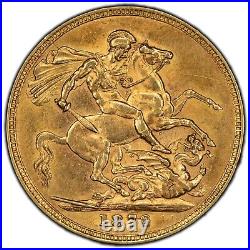 1872 Great Britain Sovereign Gold Coin