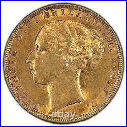 1872 Great Britain Sovereign Gold Coin