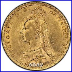 1889 Great Britain Sovereign Gold Coin