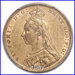 1890 Great Britain Gold Sovereign Victoria Jubilee AU-58 PCGS SKU#272410
