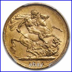1895 Great Britain Gold Sovereign Victoria Veil Head MS-61 PCGS SKU#243127
