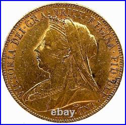 1900 Great Britain One Sovereign Gold Coin KM #785