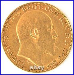 1902 Great Britain 1/2 Sovereign Gold Coin King Edward VII KM#804