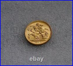 1906 Great Britain 22K Gold Coin, Full Sovereign EDWARD VII Sydney AU