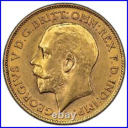 1911 Great Britain 1/2 Half Sovereign Gold Coin