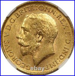 1913 Great Britain 1 Sov NGC MS 61 Gold 1 Sovereign