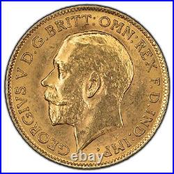 1914 Great Britain 1/2 Half Sovereign Gold Coin
