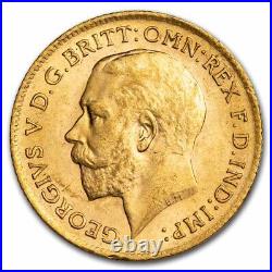1914 Great Britain Gold 1/2 Sovereign George V BU