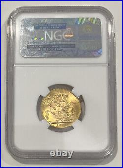 1925 Great Britain Sovereign NGC MS66