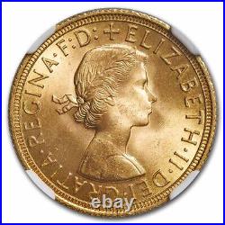 1958 Great Britain Gold Sovereign Elizabeth II MS-66 NGC SKU#267870