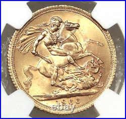 1966 Great Britain Gold Sovereign NGC MS64 Bright Great Luster Just Graded #G363
