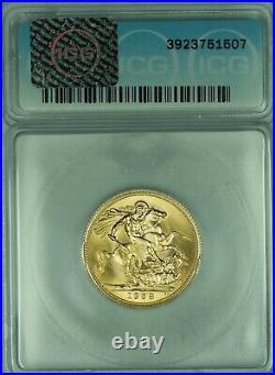 1968 Great Britain Sovereign Gold Coin ICG MS 65 B