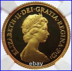 1983 Gold Great Britain 1/2 Sovereign Coin Ngc Proof 69 Cameo