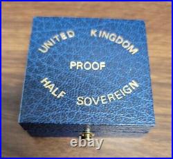 1987 United Kingdom (Great Britain) Proof Half 1/2 Sovereign Gold Coin