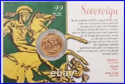 2001 Great Britain Gold sovereign with Royal Mint card Choice Uncirculated