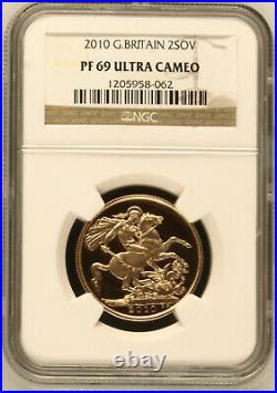 2010 Great Britain 2 Sovereign Pf 69 Ultra Cameo, Free Shipping