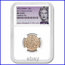 2022 Great Britain Gold Sovereign NGC MS-70 (Memorial Label) SKU#260261