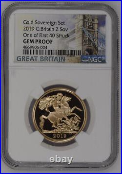 22019 Great Britain 2 Sovereign Gem Proof, Free Shipping