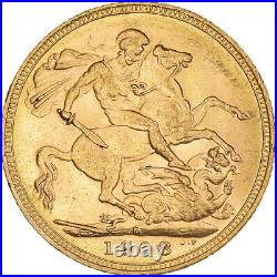 #221984 Coin, Great Britain, Edward VII, Sovereign, 1908, Souverain, AU, G, ol