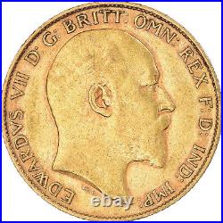 #869365 Coin, Great Britain, Edward VII, 1/2 Sovereign, 1908, London, EF, G, o