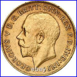 #869774 Great Britain, George V, 1/2 Sovereign, 1911, London, Gold, AU, KM819