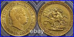 Great Britain 1817 Sovereign PCGS XF45