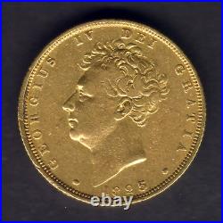 Great Britain. 1825 George IV Sovereign. AVF Trace Lustre