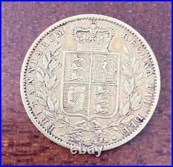 Great Britain 1855 Gold 1 Sovereign Shield AU Victoria