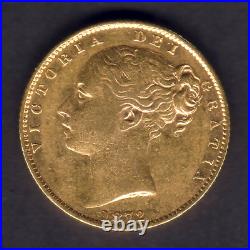 Great Britain. 1872 Gold Sovereign. Part Lustre gVF/EF
