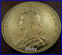 Great Britain 1888 Gold Sovereign AU with hairlines Victoria