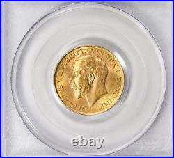 Great Britain 1915 Pure Gold Sovereign KM 820 PCGS MS 64 $1,188.88