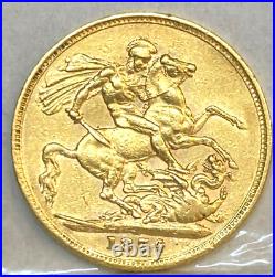 Great Britain Uk 1874 Gold Sovereign Excellent Coin In Uncirculated Condition