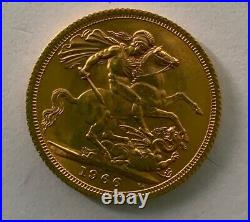 Original Coin, Great Britain, Elizabeth II, Sovereign, 1966