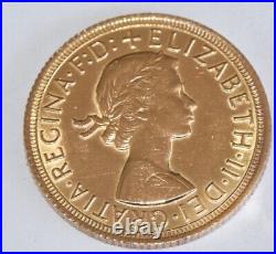 Original Coin, Great Britain, Elizabeth II, Sovereign, 1966