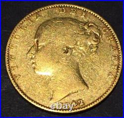 SCARCE 1842 Great Britain Sovereign Gold coin #6